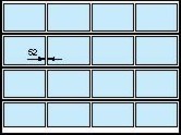hormann sectional ALR40 with standard 52mm spacings